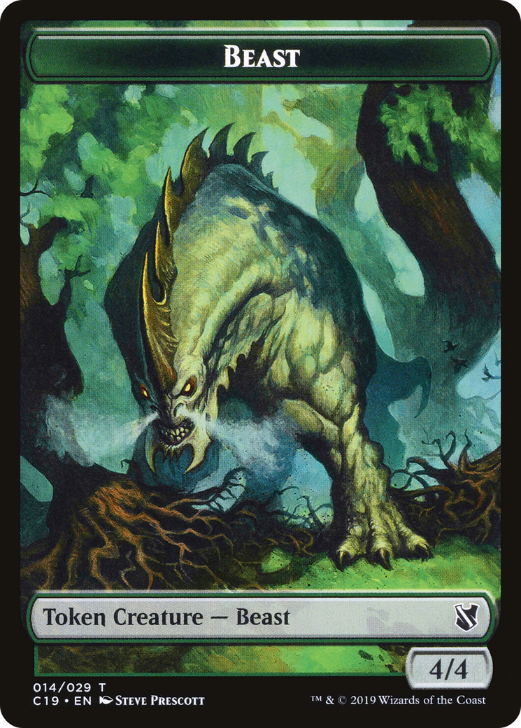 Beast (TC19-014) [Tokens] Commander 2019 Tokens MTG Single Wizards of the Coast