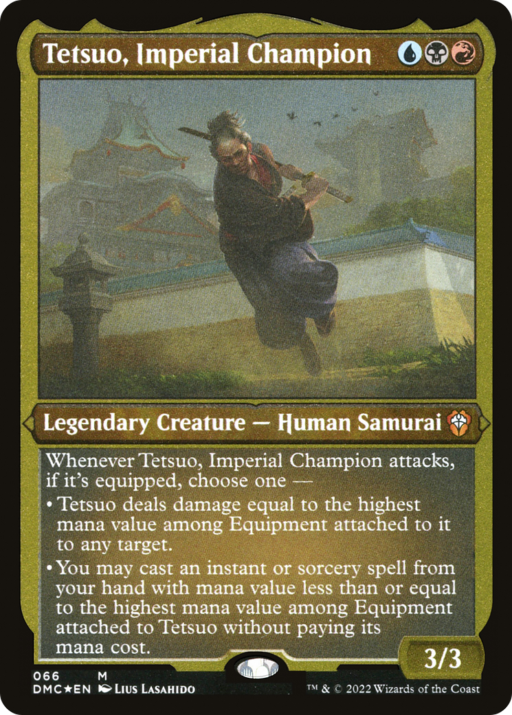 Tetsuo, Imperial Champion (DMC-066) [Dominaria United Commander] Etched Foil MTG Single Wizards of the Coast