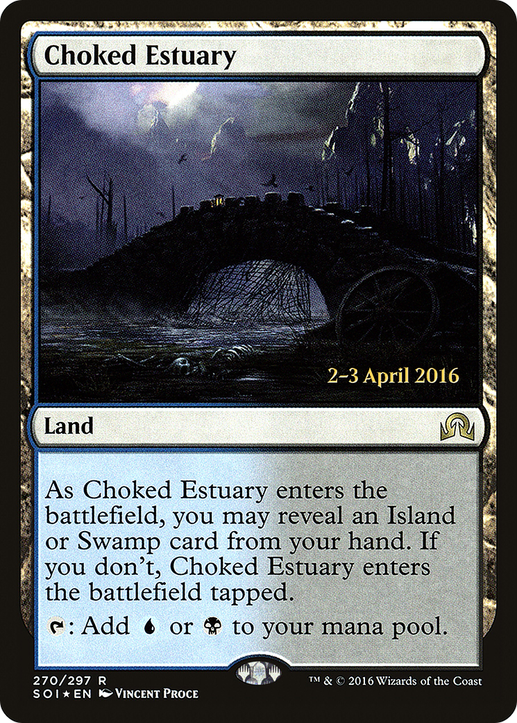 Choked Estuary (PRE-270) [Shadows over Innistrad Promos] Foil MTG Single Wizards of the Coast