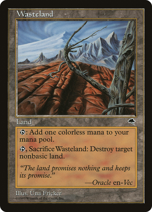 Wasteland (TMP-330) [Tempest] MTG Single Wizards of the Coast
