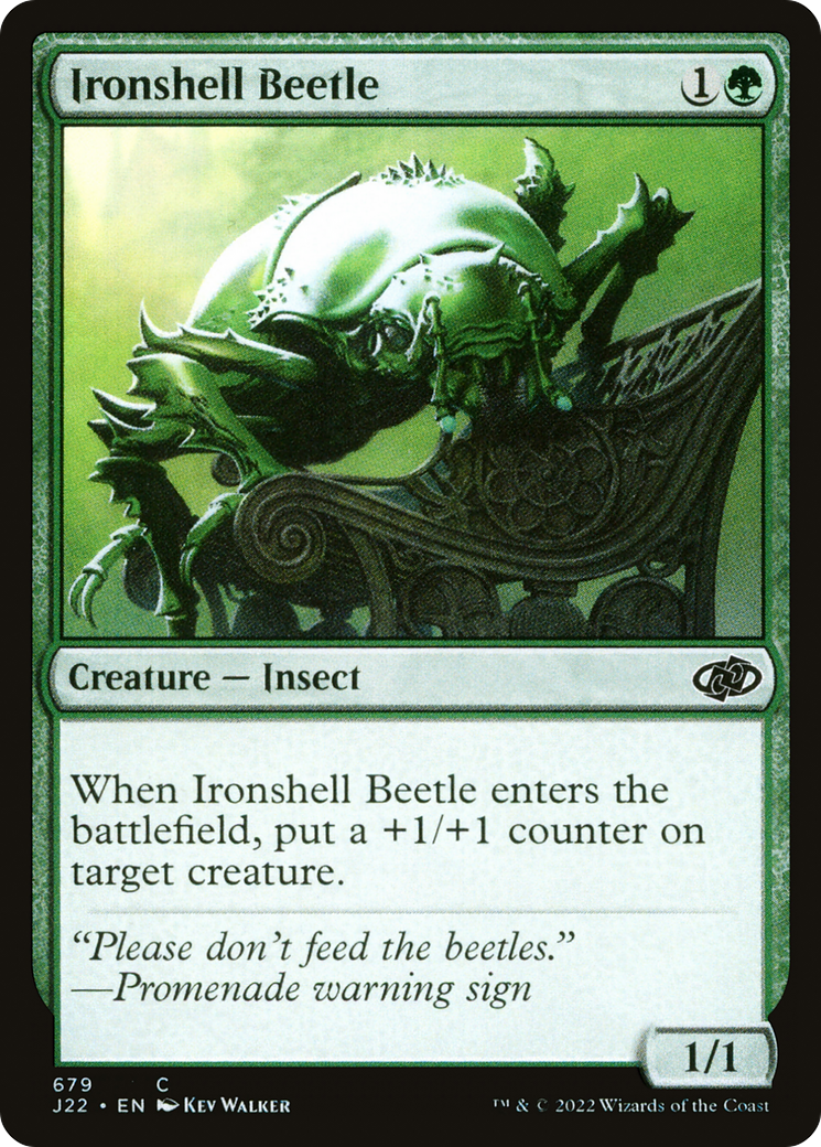 Ironshell Beetle (J22-679) [Jumpstart 2022] MTG Single Wizards of the Coast