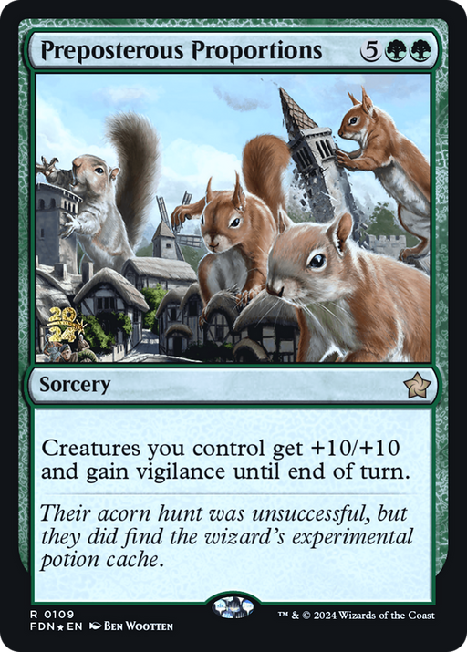 Preposterous Proportions (PRE-109) [Foundations Promos] Foil MTG Single Wizards of the Coast