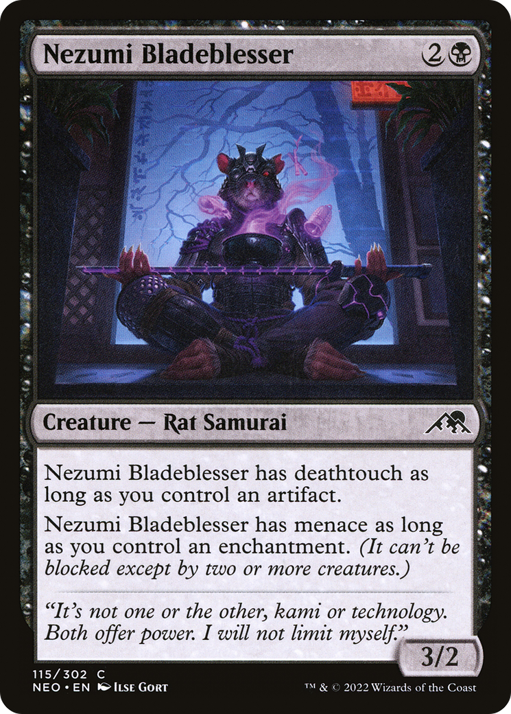 Nezumi Bladeblesser (NEO-115) [Kamigawa: Neon Dynasty] Foil MTG Single Wizards of the Coast