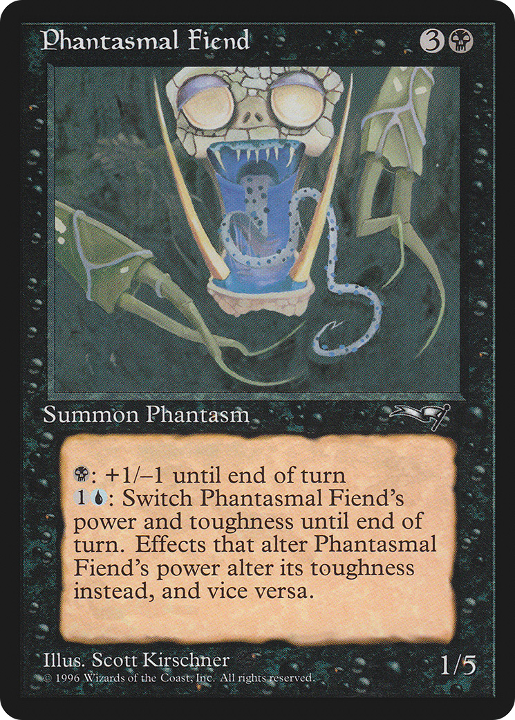 Phantasmal Fiend (ALL-57A) [Alliances] MTG Single Wizards of the Coast