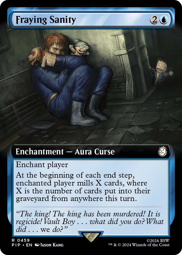 Fraying Sanity (PIP-459) [Fallout] (Extended Art) Foil MTG Single Wizards of the Coast