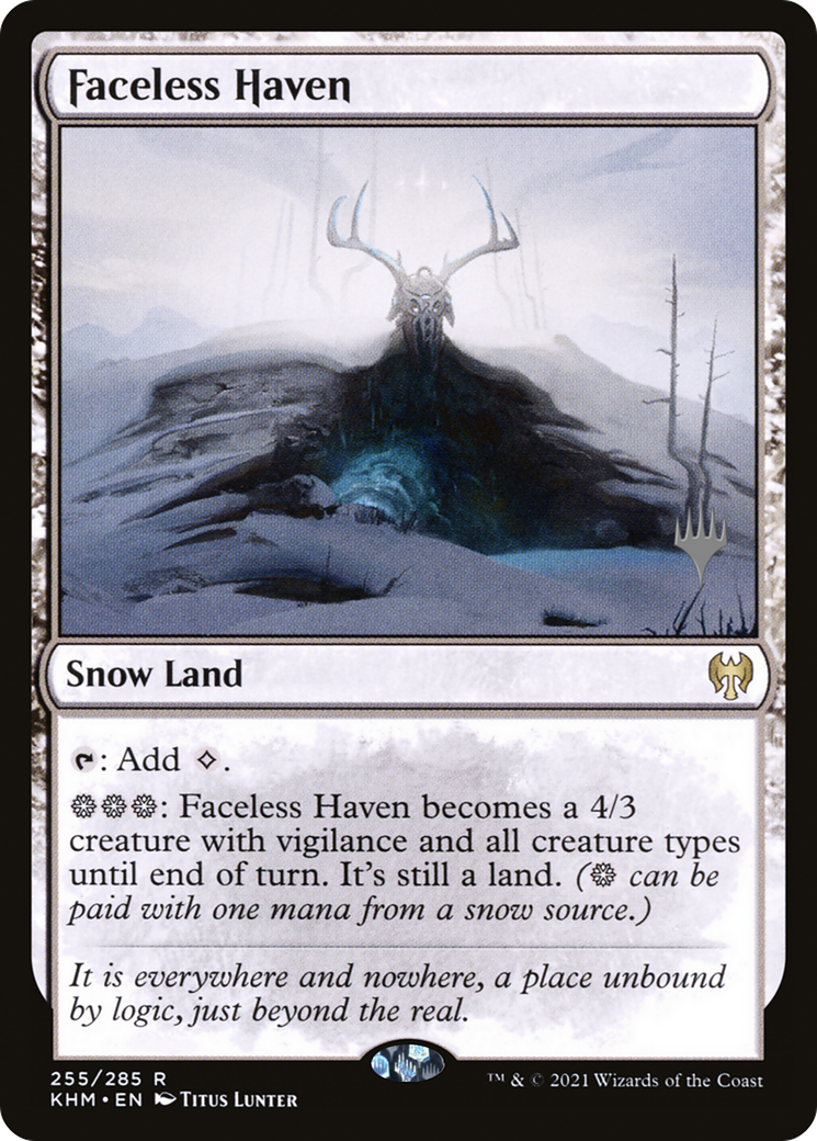 Faceless Haven (PPKHM-255P) [Kaldheim Promos] MTG Single Wizards of the Coast