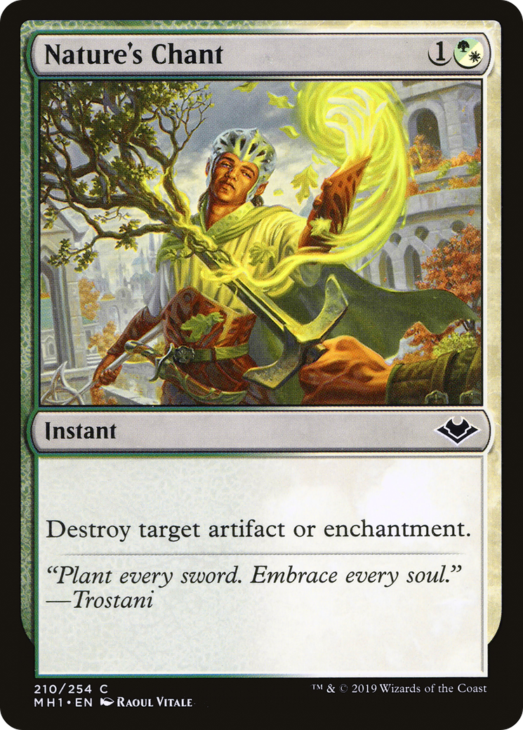 Nature's Chant (MH1-210) [Modern Horizons] Foil MTG Single Modern Horizons