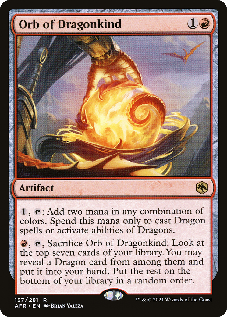 Orb of Dragonkind (AFR-157) [Adventures in the Forgotten Realms] Foil MTG Single Wizards of the Coast