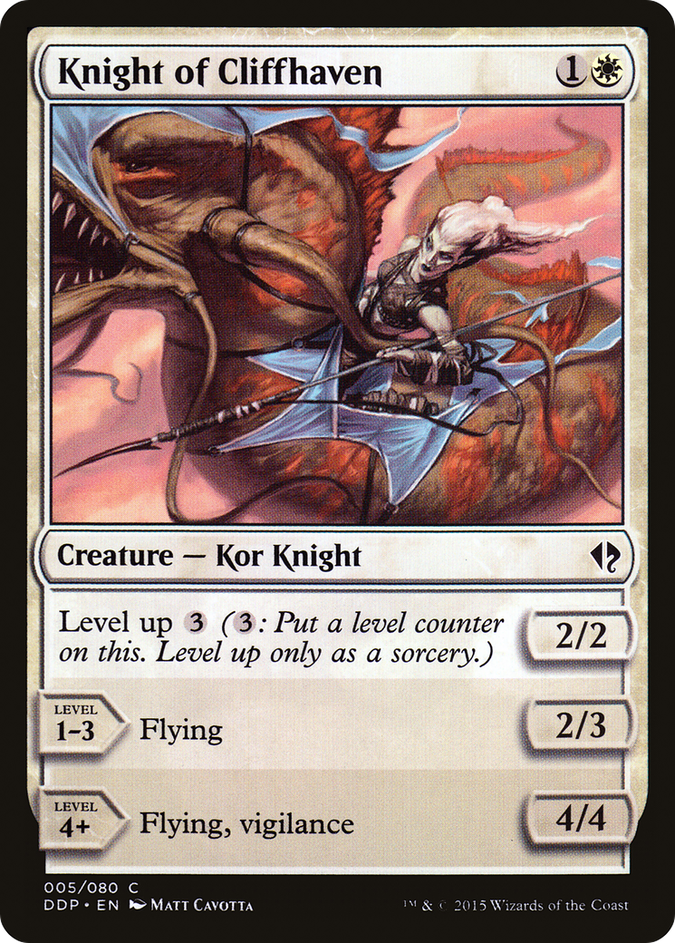 Knight of Cliffhaven (DDP-005) [Misc] Duel Decks: Zendikar vs. Eldrazi MTG Single Wizards of the Coast