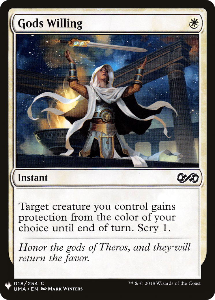 Gods Willing (LIST-018) [Mystery Booster] The List MTG Single Wizards of the Coast