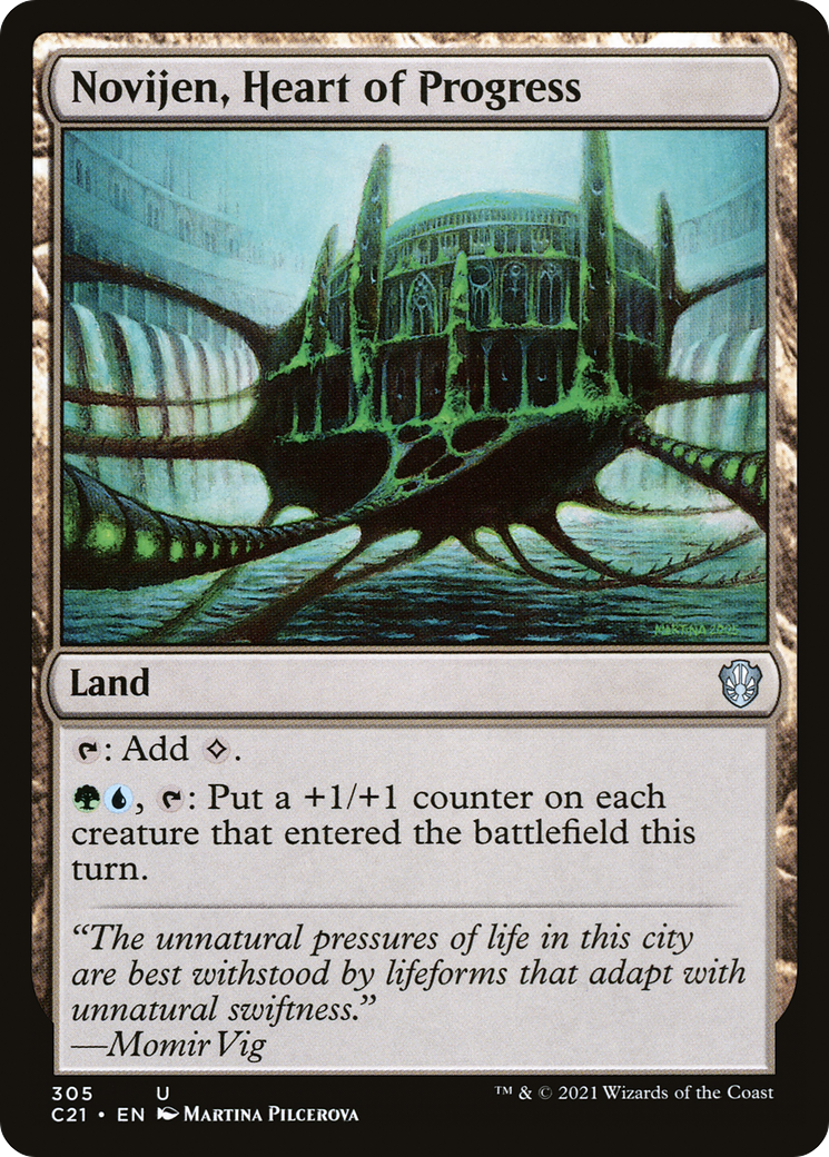 Novijen, Heart of Progress (C21-305) [Commander 2021] MTG Single Wizards of the Coast