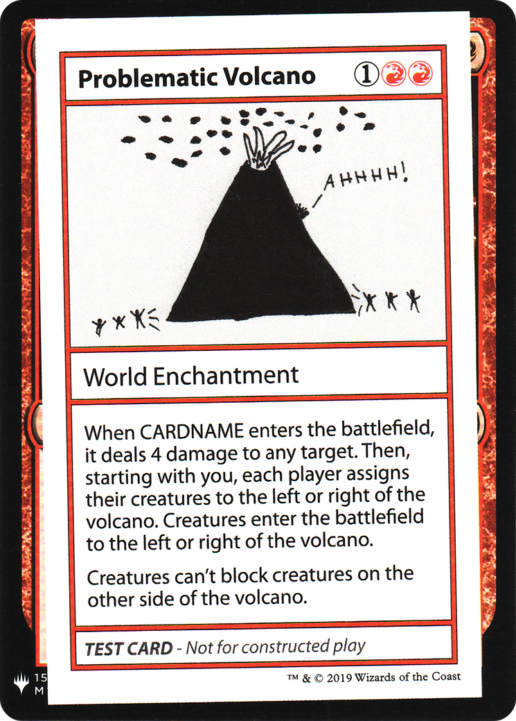 Problematic Volcano (CMB1-) [Mystery Booster] Playtest Cards 2019 MTG Single Wizards of the Coast