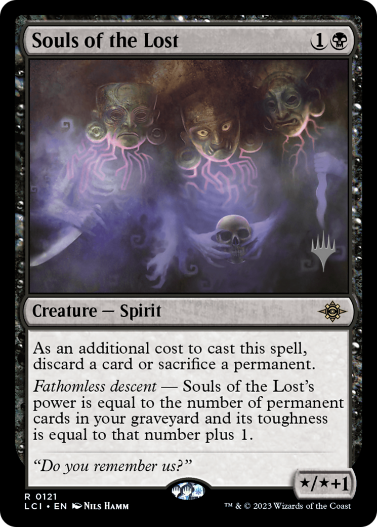 Souls of the Lost (PPLCI-121) [The Lost Caverns of Ixalan Promos] Foil MTG Single Wizards of the Coast