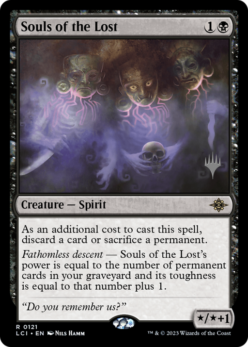 Souls of the Lost (PPLCI-121) [The Lost Caverns of Ixalan Promos] Foil MTG Single Wizards of the Coast