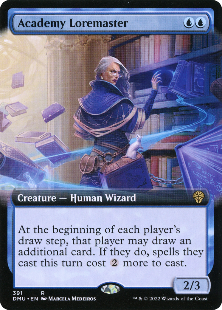 Academy Loremaster (Extended Art) [Dominaria United] MTG Single Magic: The Gathering