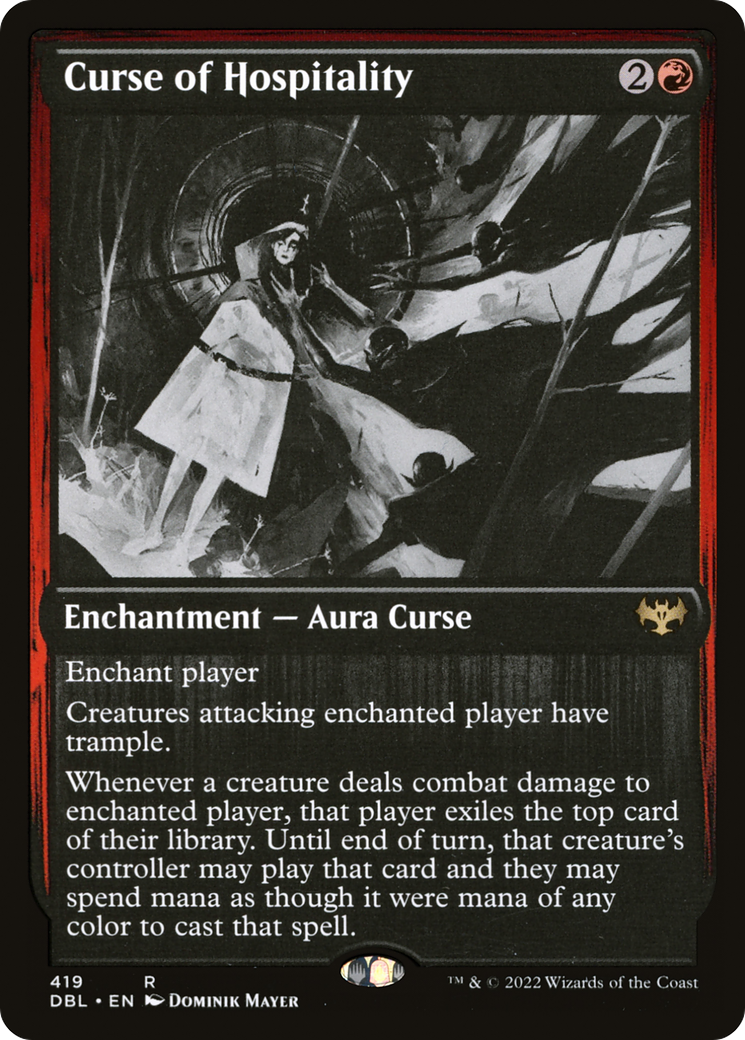 Curse of Hospitality (DBL-419) [Innistrad: Double Feature] MTG Single Wizards of the Coast