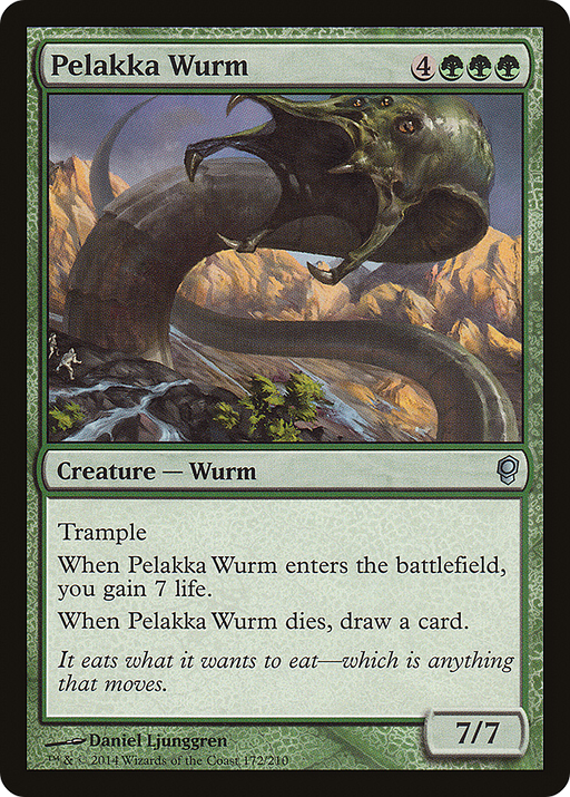 Pelakka Wurm (CNS-172) [Conspiracy] MTG Single Wizards of the Coast