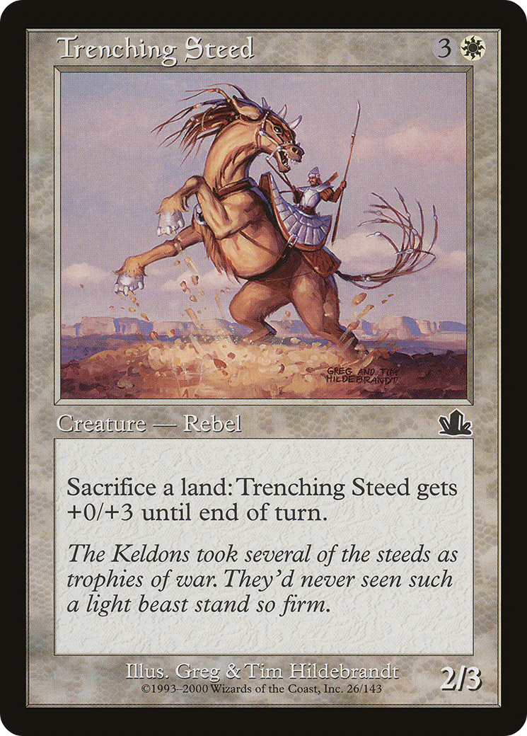 Trenching Steed (PCY-026) [Prophecy] Foil MTG Single Wizards of the Coast