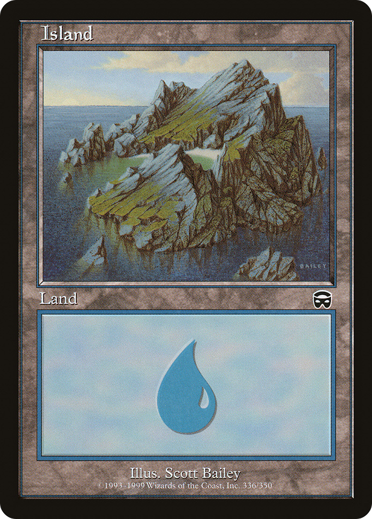 Island (336) (MMQ-336) [Mercadian Masques] MTG Single Wizards of the Coast