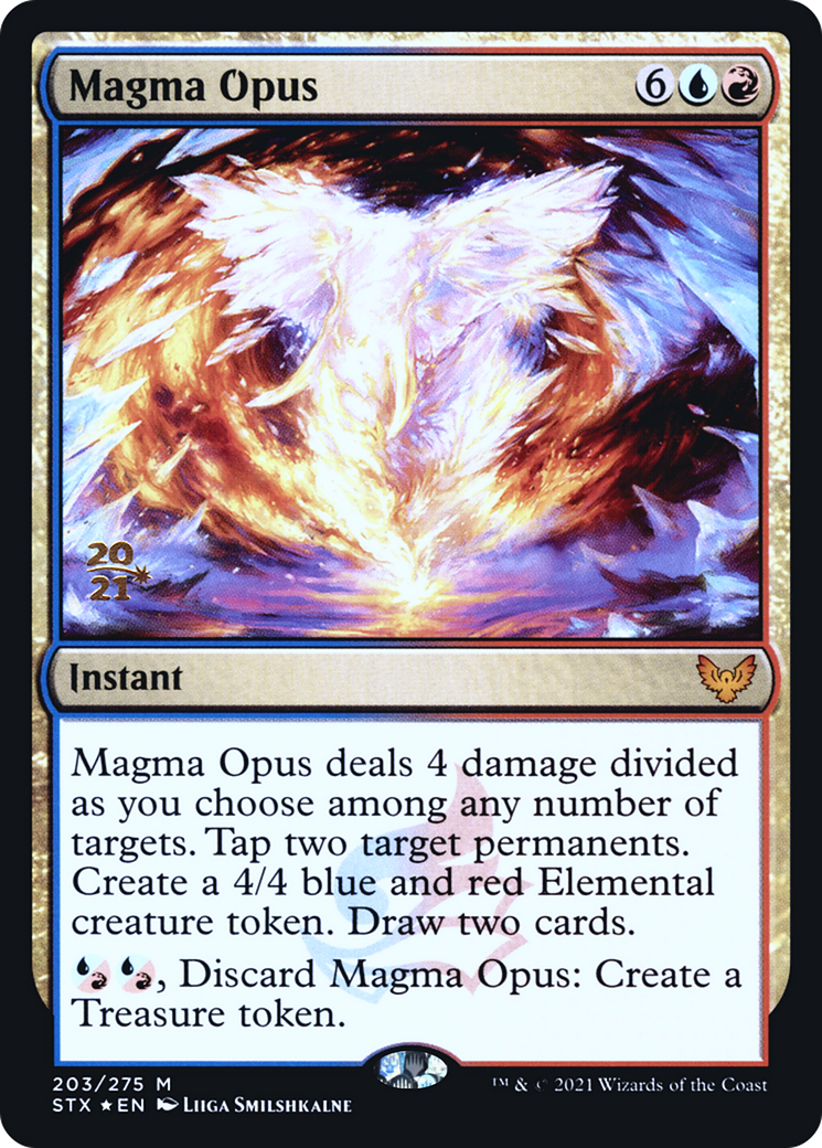 Magma Opus (PRE-203) [Strixhaven: School of Mages Promos] Foil MTG Single Wizards of the Coast