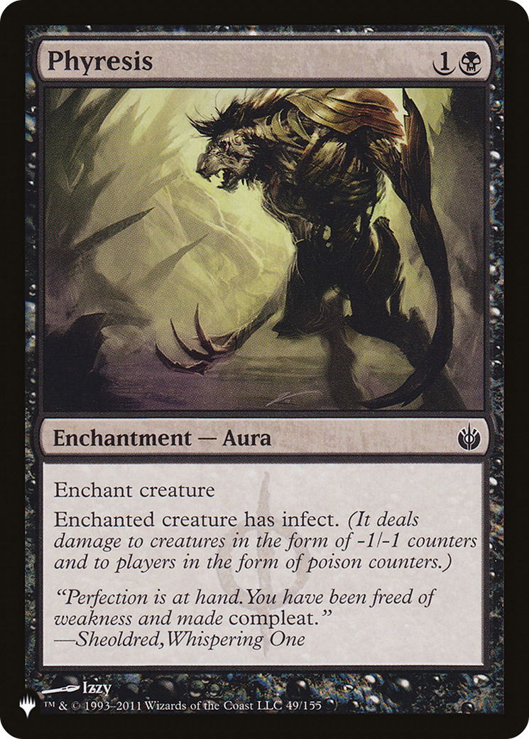 Phyresis (LIST-MBS-49) [Mystery Booster] The List MTG Single Wizards of the Coast