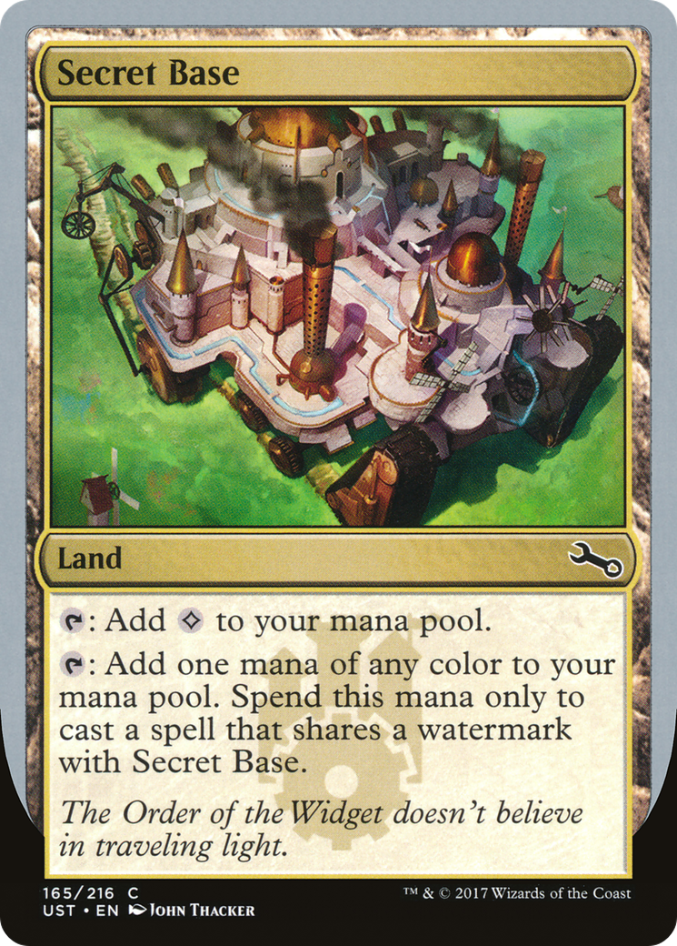 Secret Base (A) (UST-165) [Unstable] Foil MTG Single Wizards of the Coast