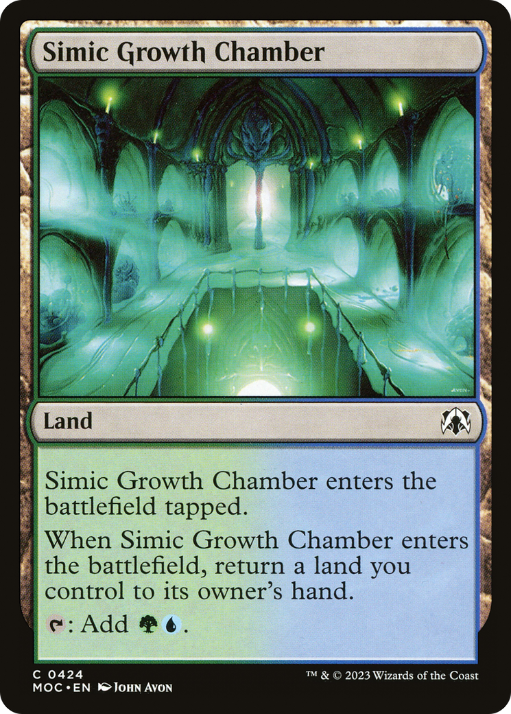 Simic Growth Chamber (MOC-424) [March of the Machine Commander] MTG Single Wizards of the Coast