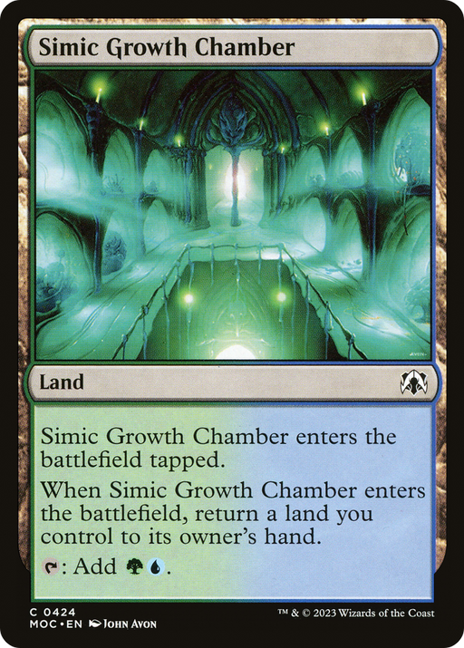 Simic Growth Chamber (MOC-424) [March of the Machine Commander] MTG Single Wizards of the Coast