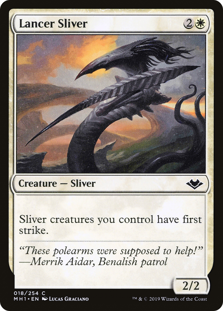 Lancer Sliver (MH1-018) [Modern Horizons] Foil MTG Single Modern Horizons