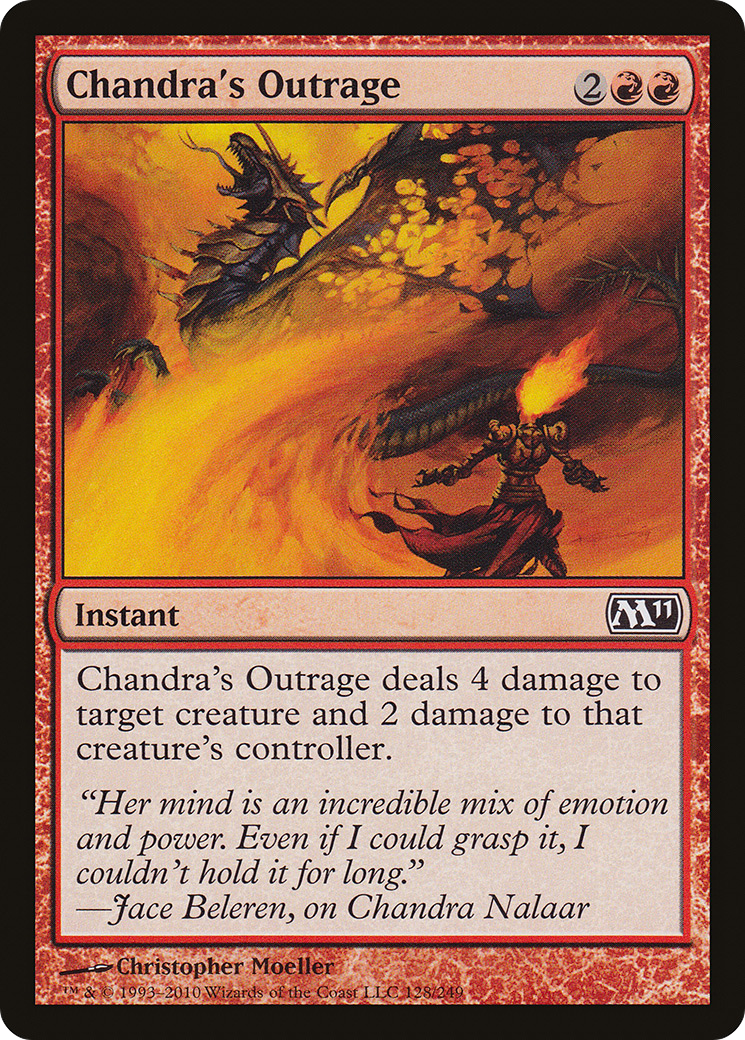 Chandra's Outrage (M11-128) [Magic 2011] Foil MTG Single Wizards of the Coast