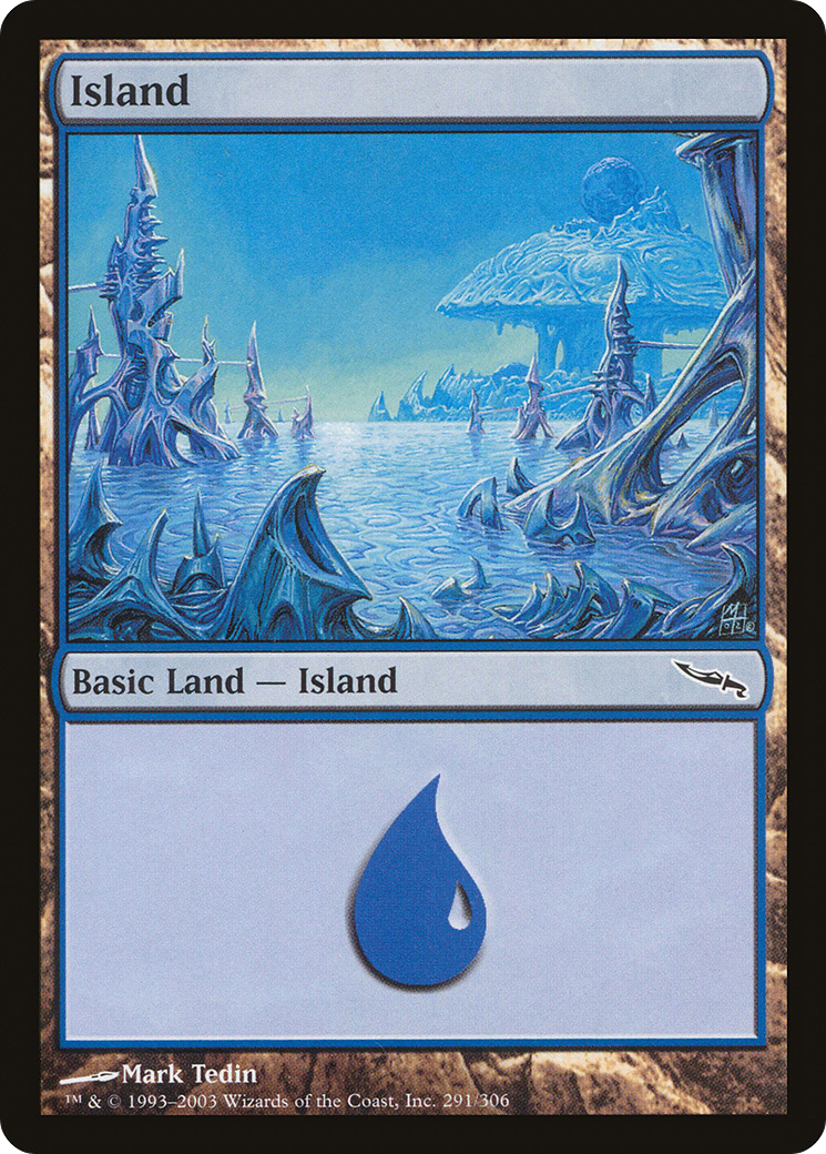 Island (MRD-291) [Mirrodin] Foil MTG Single Wizards of the Coast