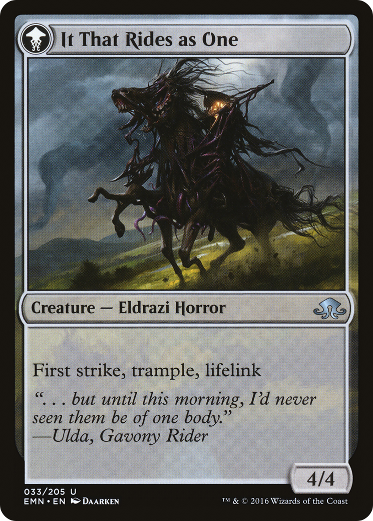 Lone Rider // It That Rides as One (EMN-033) [Eldritch Moon] MTG Single Wizards of the Coast