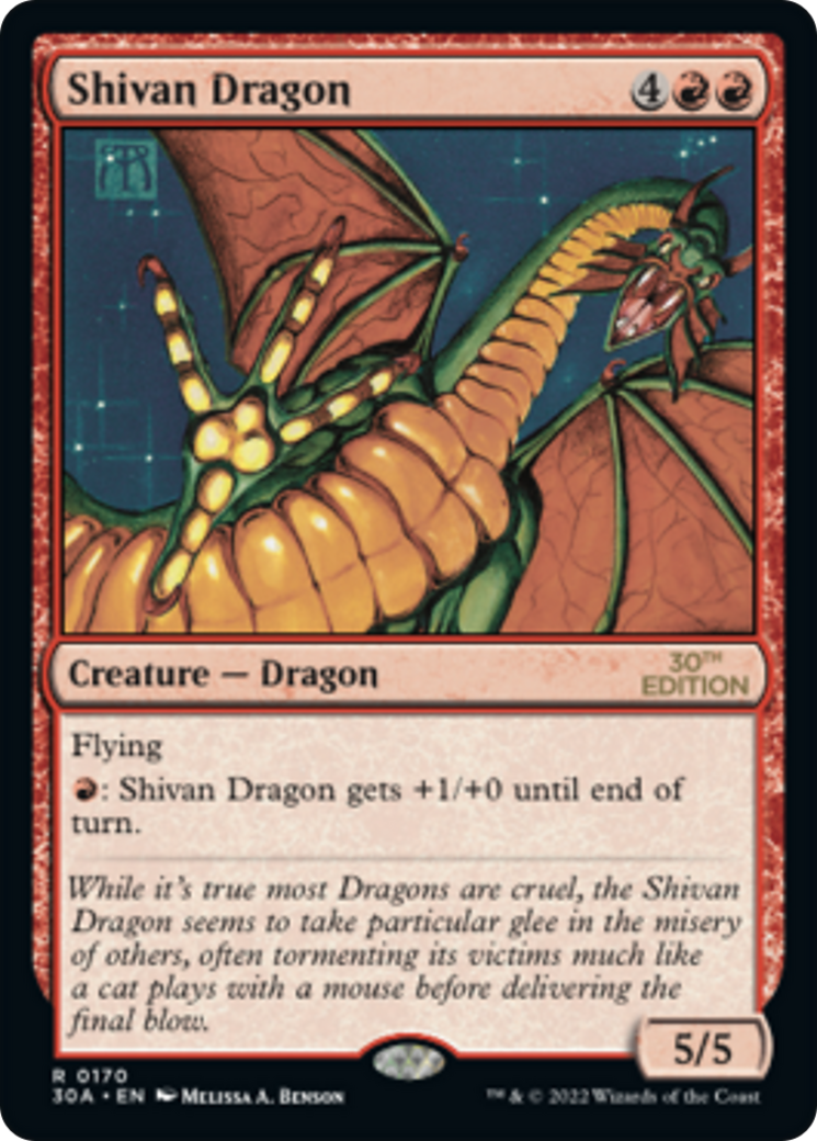 Shivan Dragon (30A-170) [30th Anniversary Edition] MTG Single Wizards of the Coast