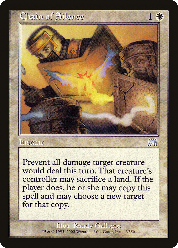 Chain of Silence (ONS-012) [Onslaught] MTG Single Wizards of the Coast