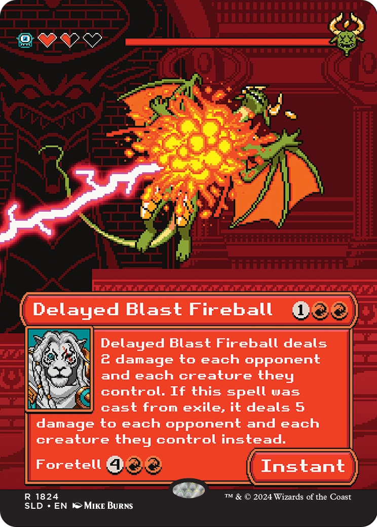 Delayed Blast Fireball (SLD-1824) [Secret Lair Drop] (Borderless)