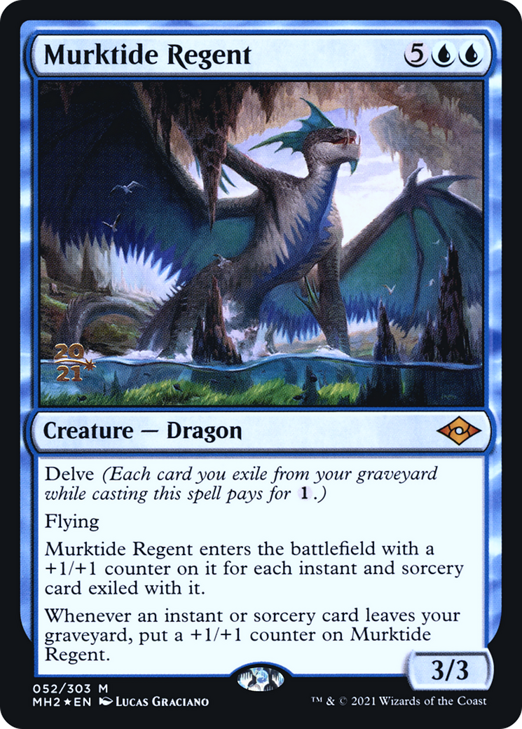 Murktide Regent (PRE-052) [Modern Horizons 2 Promos] Foil MTG Single Wizards of the Coast