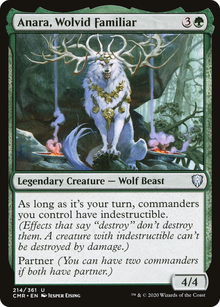 Anara, Wolvid Familiar (CMR-214) [Commander Legends] Foil MTG Single Wizards of the Coast