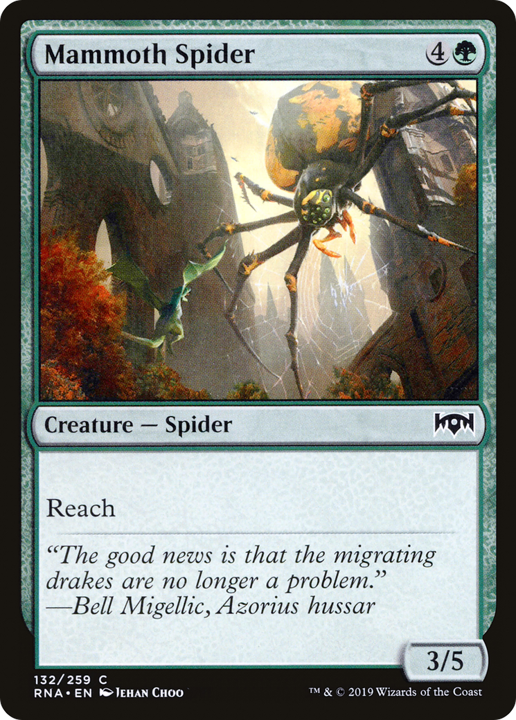 Mammoth Spider (RNA-132) [Ravnica Allegiance] Foil MTG Single Wizards of the Coast