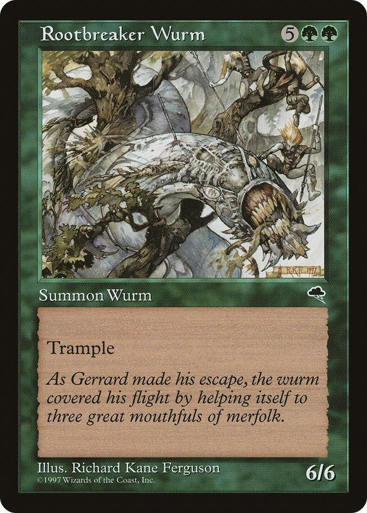 Rootbreaker Wurm (TMP-251) [Tempest] MTG Single Wizards of the Coast