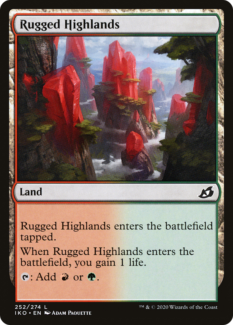 Rugged Highlands (IKO-252) [Ikoria: Lair of Behemoths] MTG Single Wizards of the Coast