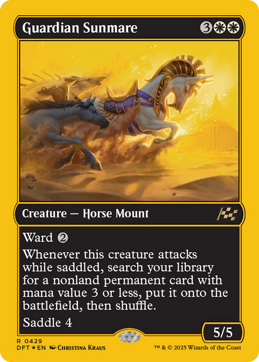 Guardian Sunmare (First-Place Foil) (DFT-429) [Aetherdrift] Foil MTG Single Wizards of the Coast