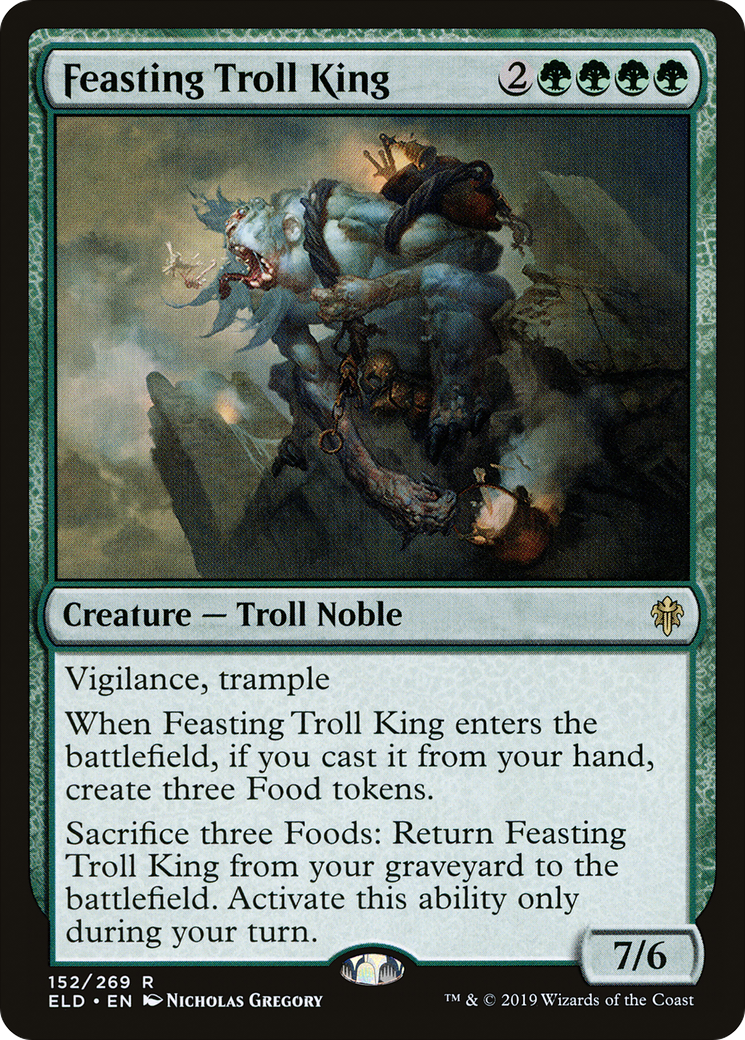 Feasting Troll King (ELD-152) [Throne of Eldraine] Foil MTG Single Wizards of the Coast