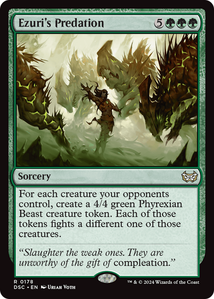 Ezuri's Predation (DSC-178) [Duskmourn: House of Horror Commander] MTG Single Wizards of the Coast