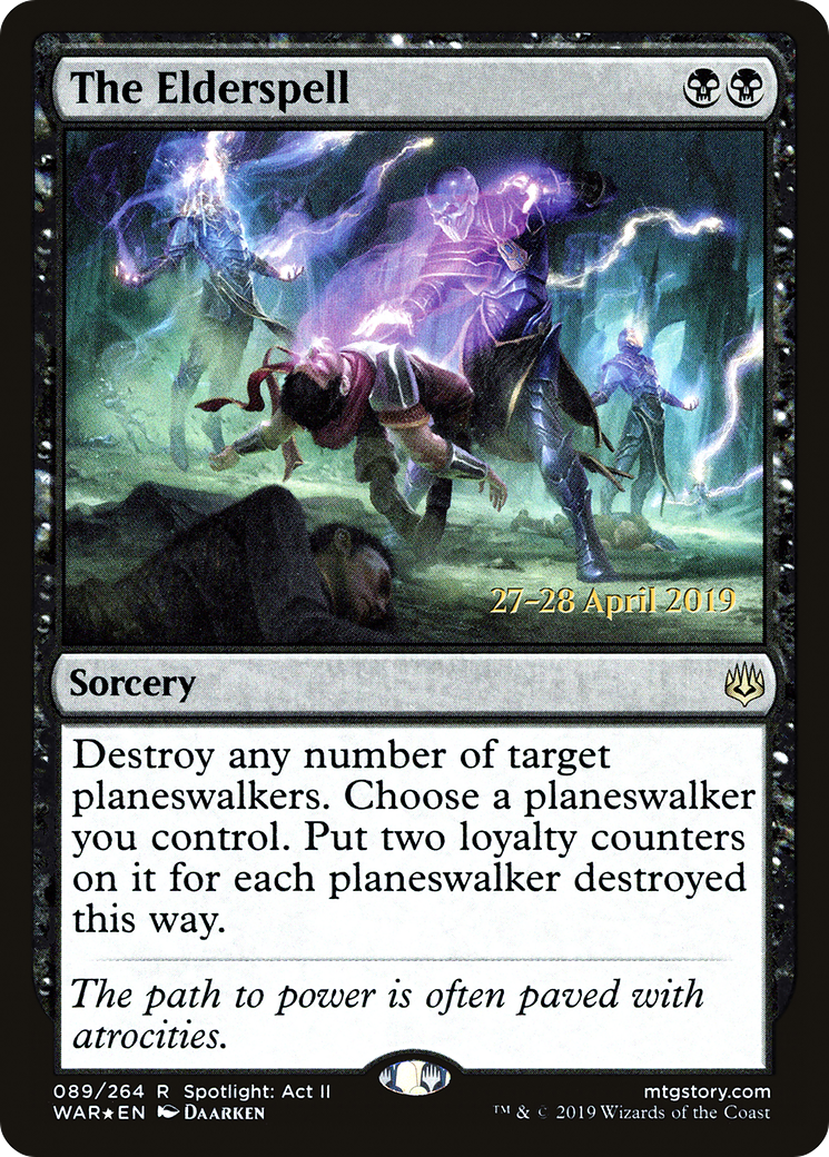 The Elderspell (PRE-089) [War of the Spark Promos] Foil MTG Single Wizards of the Coast