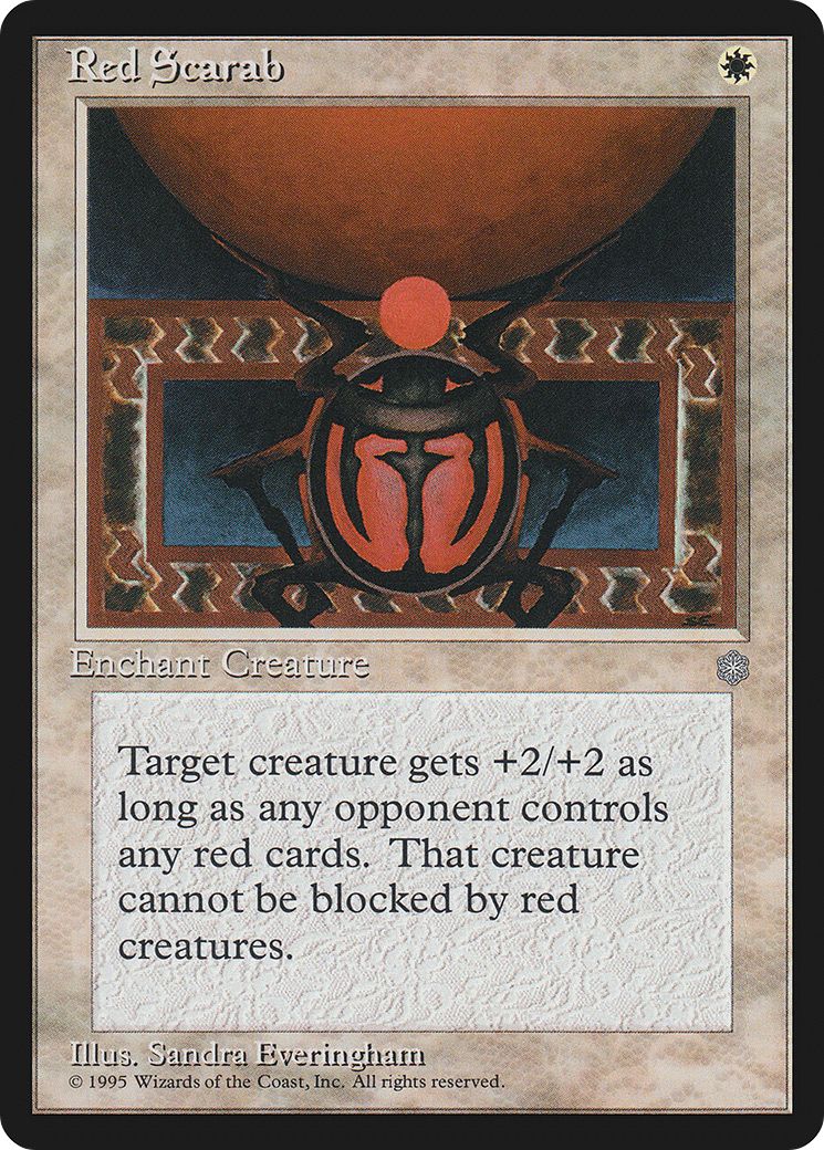 Red Scarab (ICE-049) [Ice Age] MTG Single Wizards of the Coast