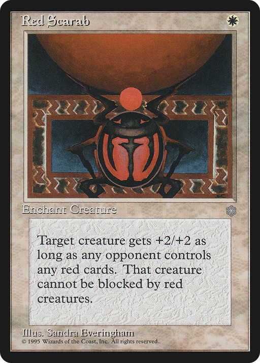 Red Scarab (ICE-049) [Ice Age] MTG Single Wizards of the Coast
