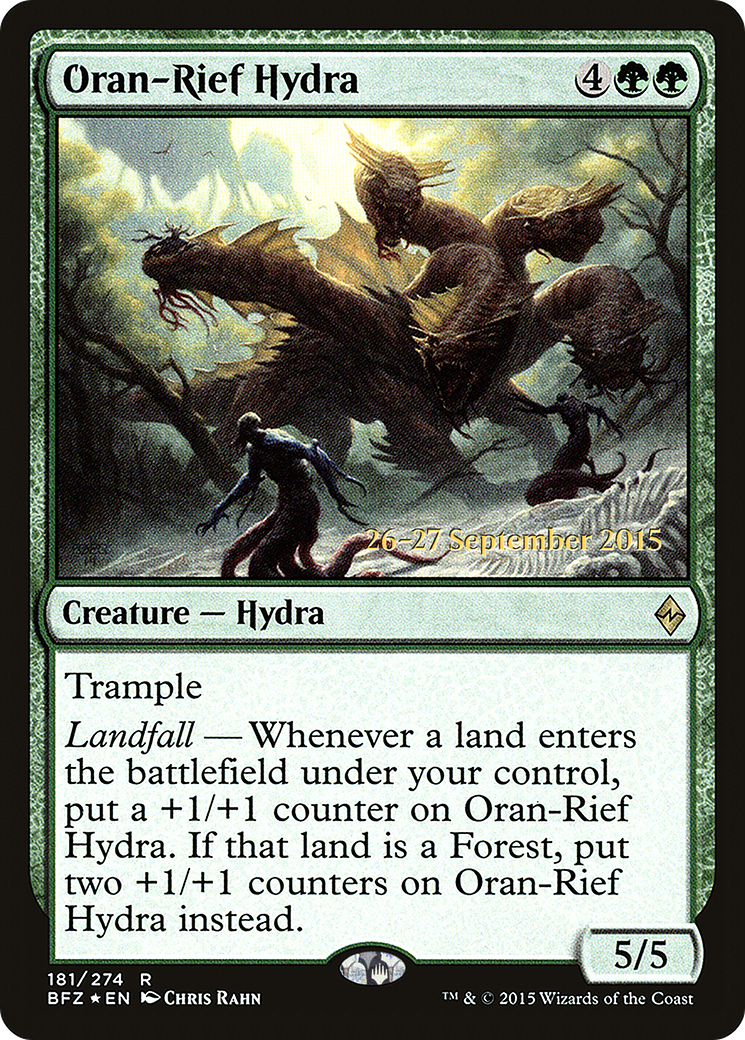 Oran-Rief Hydra (PRE-181) [Battle for Zendikar Promos] Foil MTG Single Wizards of the Coast