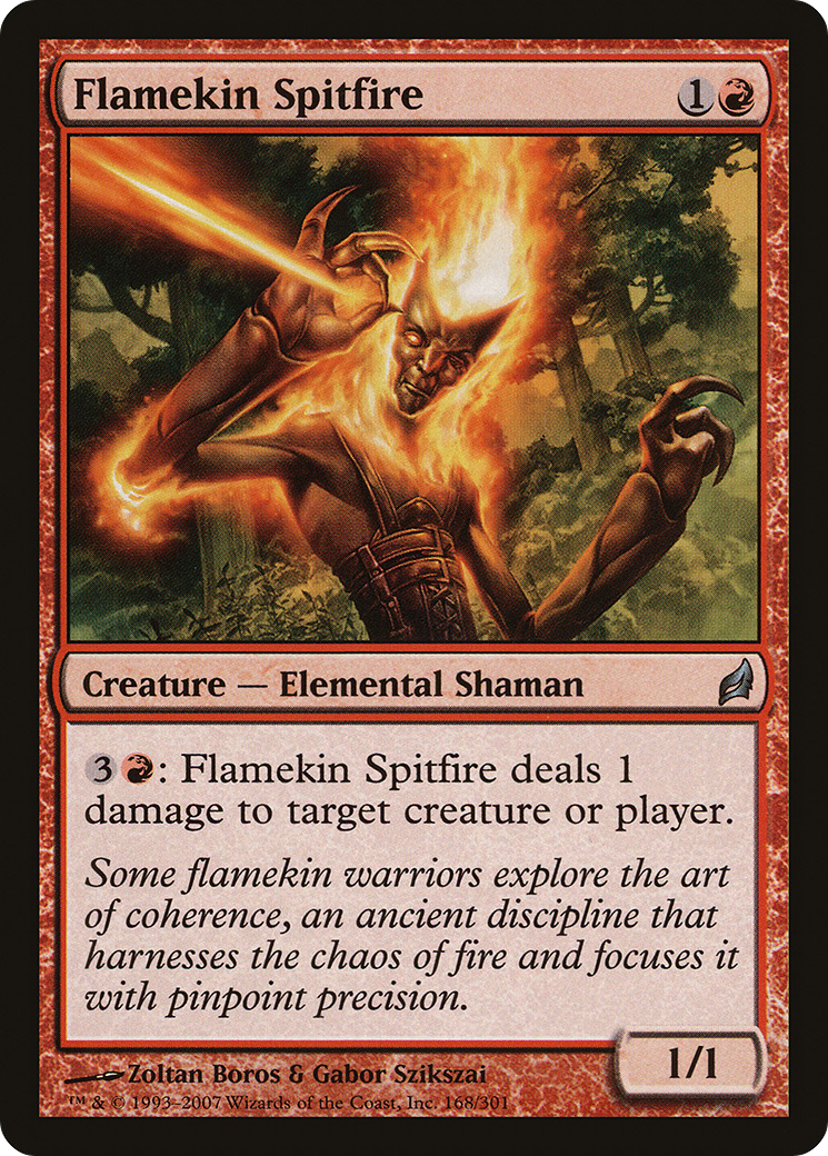 Flamekin Spitfire (LRW-168) [Lorwyn] MTG Single Wizards of the Coast