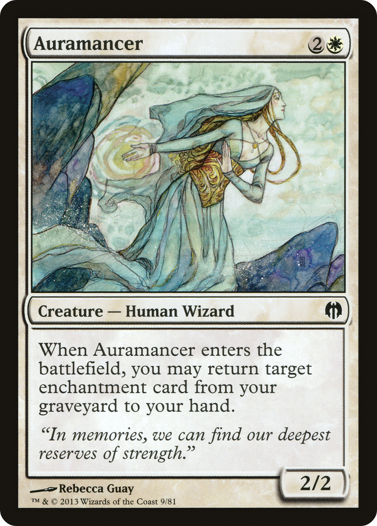 Auramancer (DDL-009) [Misc] Duel Decks: Heroes vs. Monsters MTG Single Wizards of the Coast