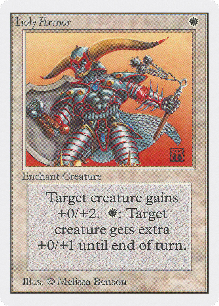 Holy Armor (2ED-) [Oldschool] Unlimited Edition MTG Single Wizards of the Coast